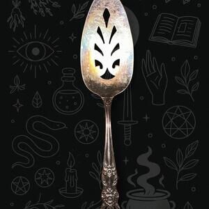 Vintage 1847 Rogers Bros Silverplate Pierced Serving Spoon Tomato Server